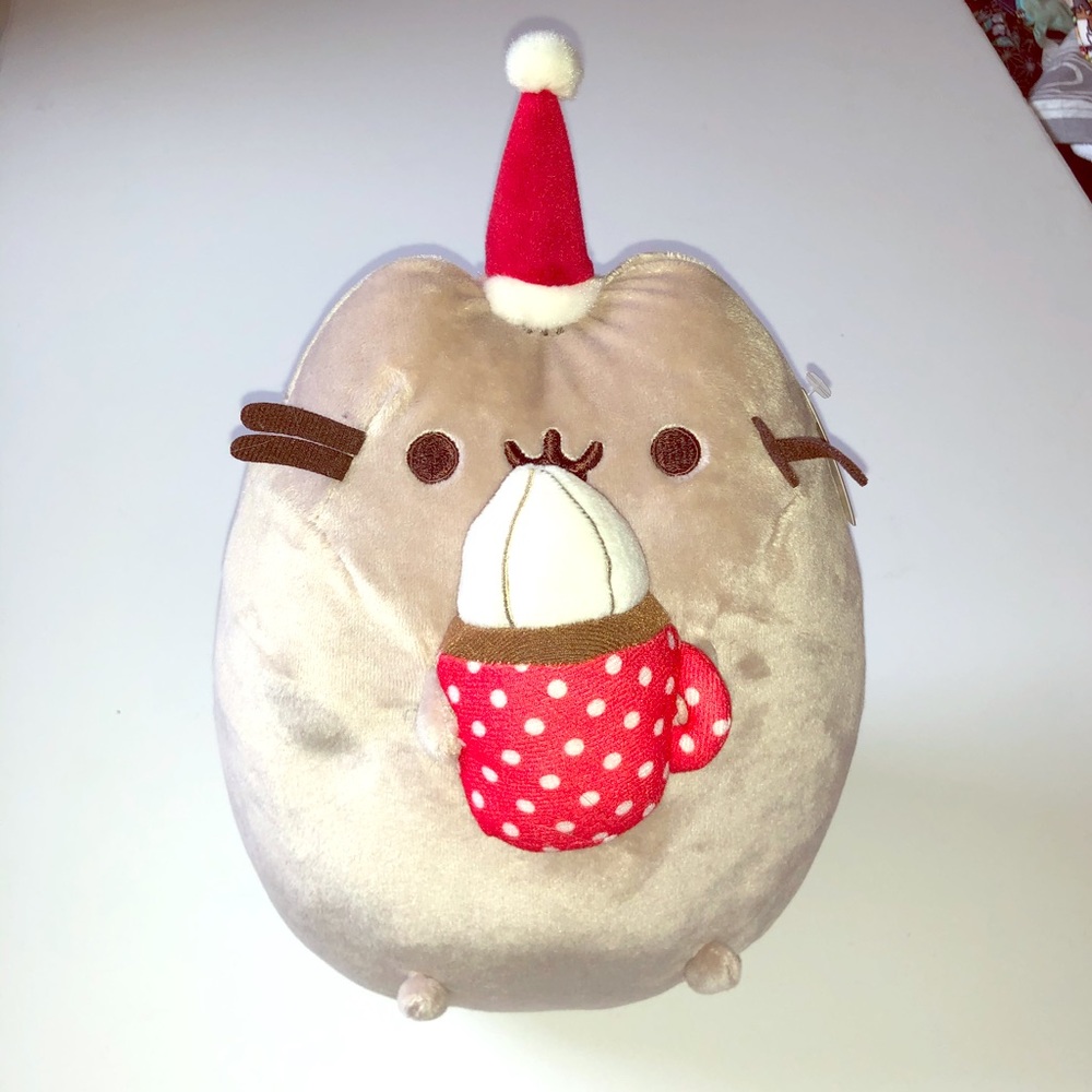 PUSHEEN Christmas Plushie with Hot Cocoa
